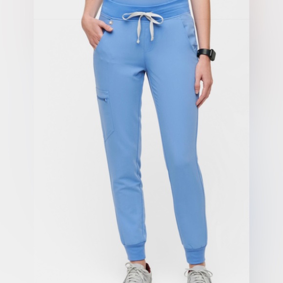 FIGS Zamora Jogger Scrub Pants Ceil Blue Women Medium - Picture 12 of 15